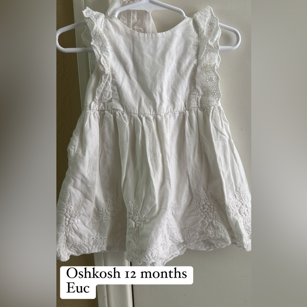 3/$25 12m white toddler dress